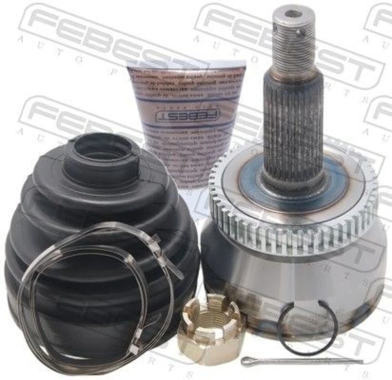 Image of FEBEST 1210-SFCLA52 CV Joint Front Axle, with ABS sensor ring Joint Kit,drive shaft (5)