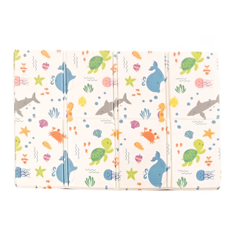 Image of KandyToys Wild Life Foldable Baby Play Mat White