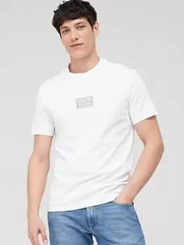 Image of Calvin Klein Gloss Stencil Logo T-Shirt - White Size M Men