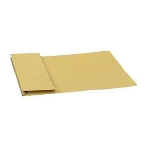 Image of 5 Star Foolscap Document Wallet Full Flap 315gm2 Capacity 35mm Yellow Pack of 50 Wallets