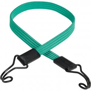 image of Masterlock Double Hook Flat Bungee Cord 800mm Green Pack of 1