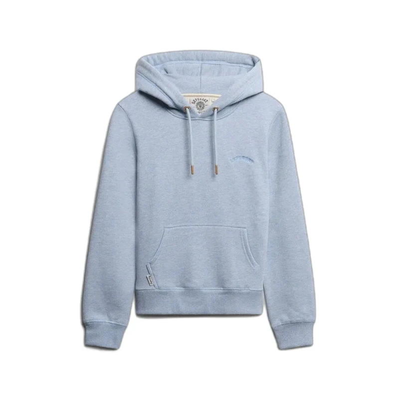 Image of Superdry Womens hooded sweatshirt Superdry Essential Logo Emb Hb Bleu Female M