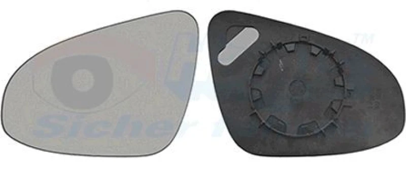Image of VAN WEZEL Wing mirror glass VAN WEZEL 5437831