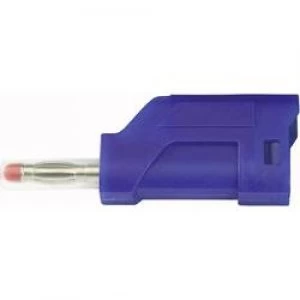 Image of Straight blade plug Plug straight Pin diameter 4mm Blue SCI