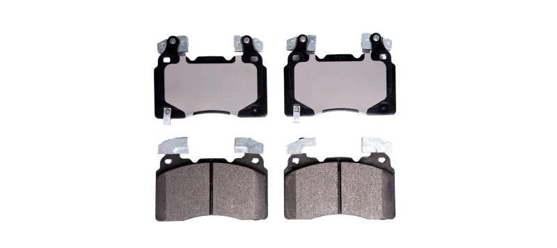 Image of HELLA 8DB 355 040-471 Brake pad set with acoustic wear warning, with counterweights Brake Pad Set,disc brake (402)