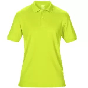 Image of Gildan Mens DryBlend Adult Sport Double Pique Polo Shirt (S) (Safety Green)
