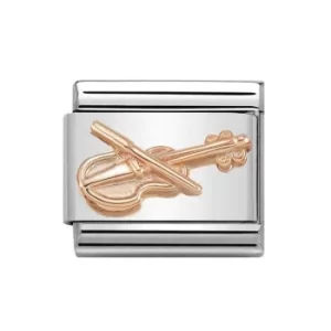 image of Nomination CLASSIC Rose Gold Violin Charm 430106/11