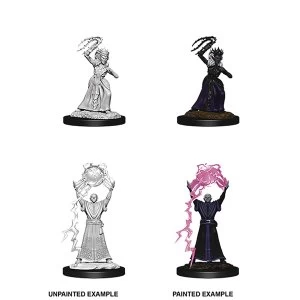 D&D Nolzur's Marvelous Unpainted Miniatures (W12) Drow Mage & Drow Priestess