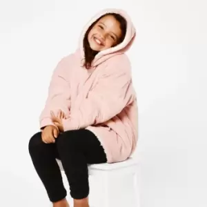 Image of Blush Pink Hooded Blanket - Kids