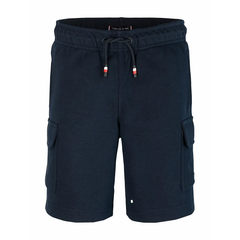 Image of Tommy Hilfiger Fleece Cargo Shorts Navy Blue Baby 10Y (138CM)