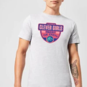 Image of Jurassic Park Clever Girls Inherit The Earth Mens T-Shirt - Grey - XXL