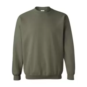 Image of Gildan Heavy Blend Unisex Adult Crewneck Sweatshirt (XL) (Military Green)
