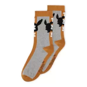 Image of Pokemon Socks Orange Pikachu 39-42