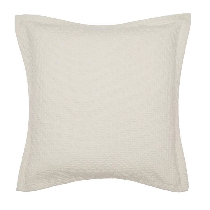 Bedeck of Belfast Natural Cotton Matelasse Fine Linens 'Andaz' Pillow Sham - Pillow Sham