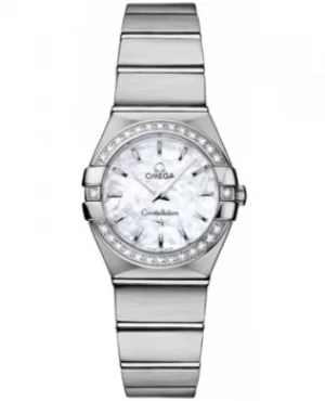 image of Omega Constellation Brushed Quartz 24mm Womens Watch 123.15.24.60.05.001 123.15.24.60.05.001