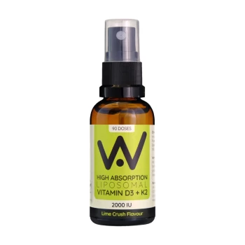 Image of Well.Actually. Liposomal D3 2000 IU's + K2 100mcg Spray - Lime Crush Flavour - 90 Servings 30ml