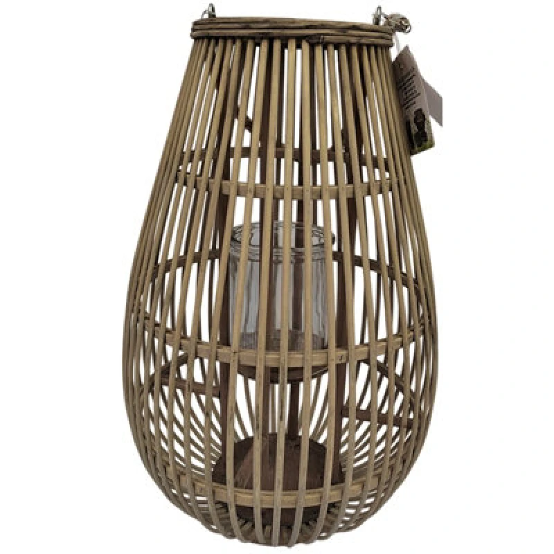 Image of Hill Interiors Ellipse Medium Candle Lantern Brown (One Size)