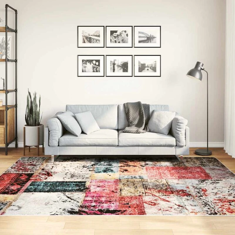 Image of VIDAXL Rug Washable Patchwork 160x230cm Multicolour Anti Slip Vidaxl 8720286654019