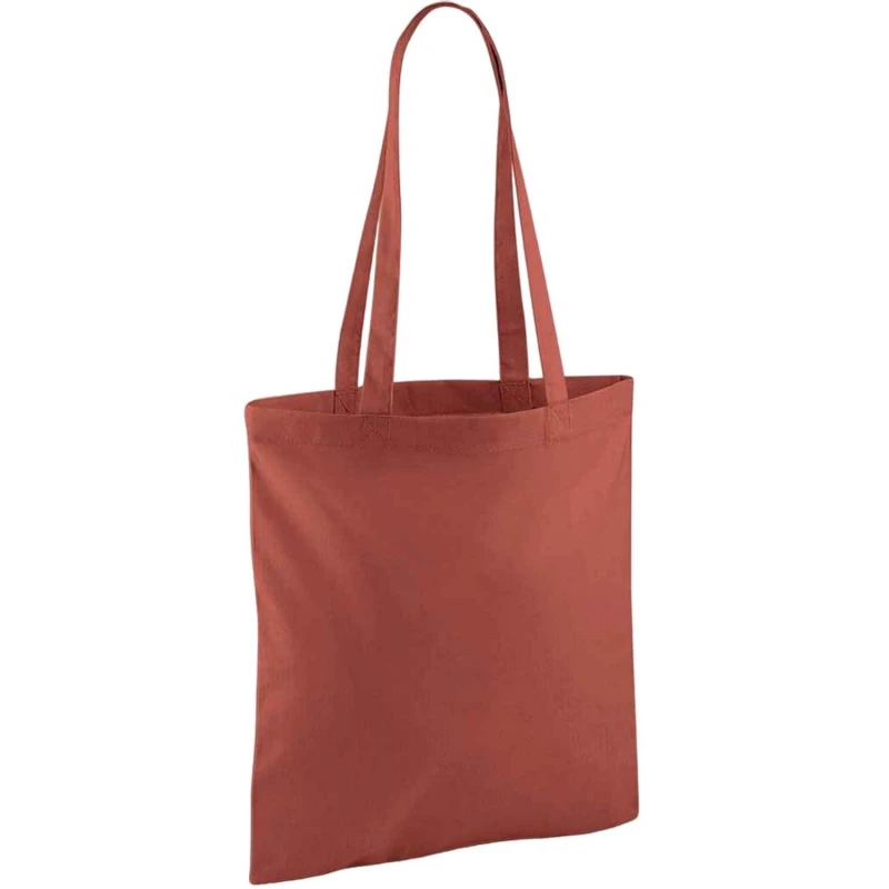 Image of Westford Mill Womens Bag For Life Long Handle Tote Bag in Burnt Orange Burnt Orange Female One Size