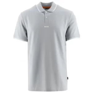 Image of BOSS Light Pastel Grey PChup Polo Shirt