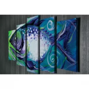 Image of BC050 Multicolor Decorative Canvas Painting (5 Pieces)