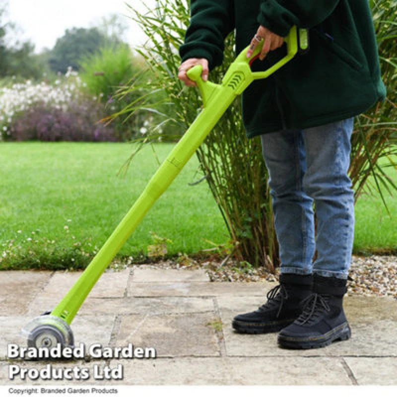 Image of THOMPSON & MORGAN Thompson&morgan - 20v Cordless Weed Sweeper Clears Driveways, Paths, Patios and Pavings from Moss and Dirt (20v Weed Sweeper) KF4308