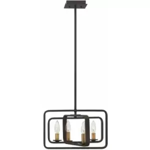 image of Loops - 4 Bulb Ceiling Pendant Light Fitting Buckeye Bronze LED E14 60W Bulb