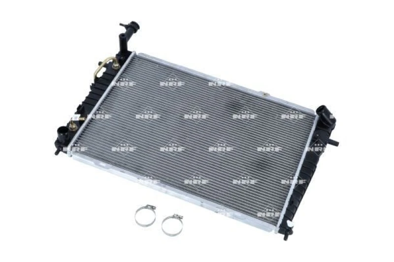 Image of NRF 53342 Engine radiator EASY FIT Brazed cooling fins, Aluminium, with mounting parts Aluminium Radiator,engine cooling (470)