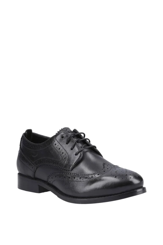 Image of Hush Puppies Womens Natalia Brogue in Black Size: 5 Black Female 5