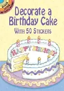 Image of decorate a birthday cake with 50 stickers