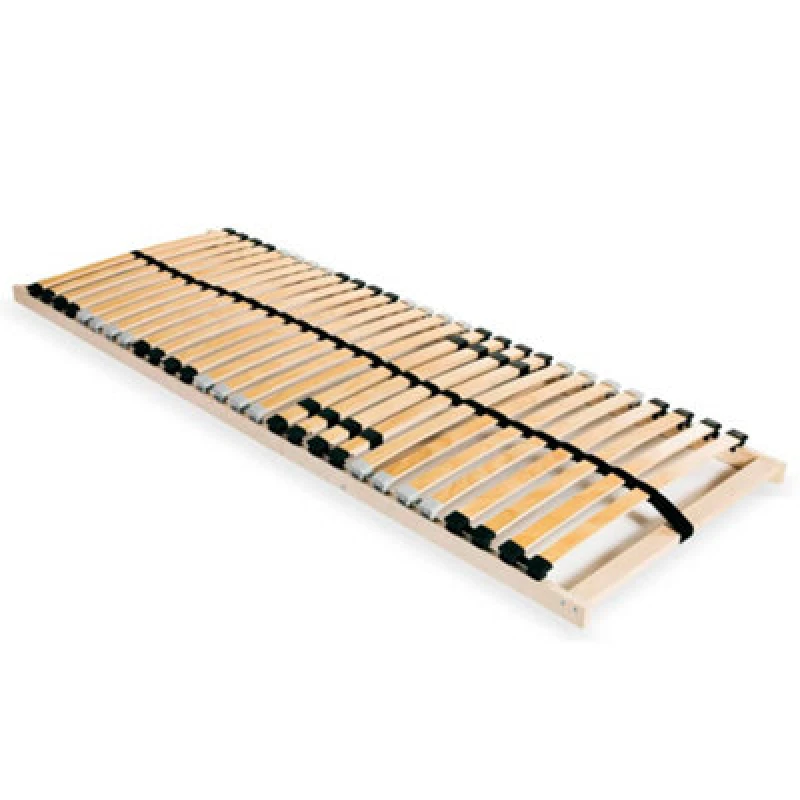 Image of Vidaxl Slatted Bed Base Without Mattress With 28 Slats 7 Zones 80X200 Cm