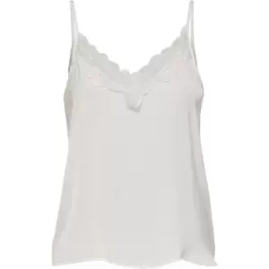 image of JDY lace trim camisole - White