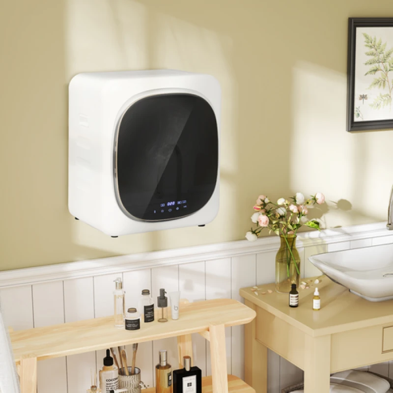 Image of HOMCOM HOMCOM 4kg 800W Vented Tumble Dryer with Deodorize, Smart Mode, White White One Size Unisex 5063603509344