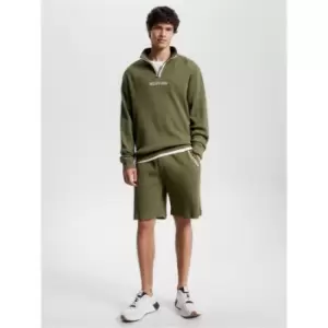 image of Tommy Hilfiger Half Zip Sweat - Green