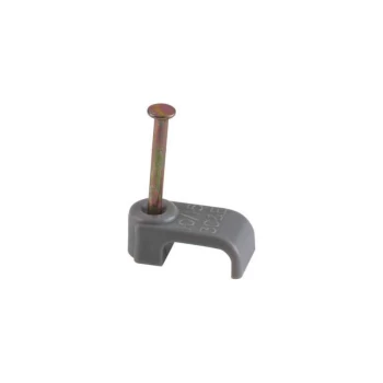 Image of 70CGKF60 Cable Clips Flat T&E 6mm Grey 6242Y (Pack of 100) - Schneider Electric