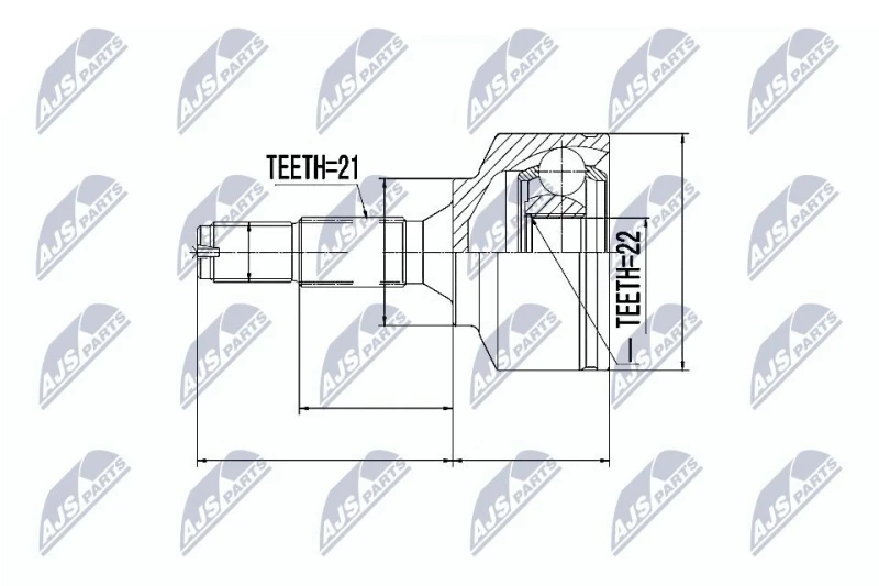 Image of NTY CV joint kit NTY NPZ-CT-011