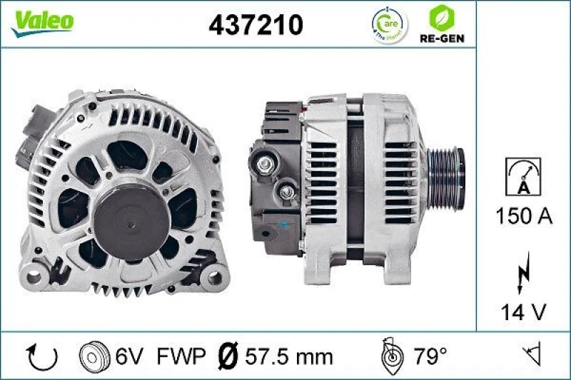 Image of Alternator VALEO 437210