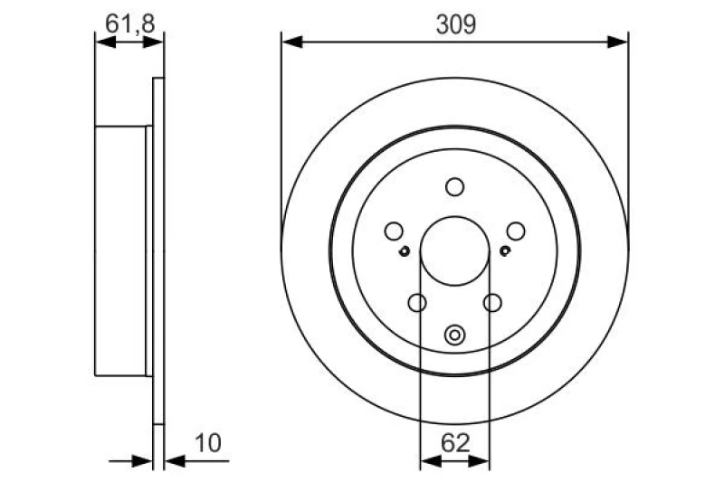 Image of Bosch 0 986 479 T04 Brake disc Solid, Oiled Brake Disc (82)