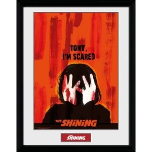 image of The Shining Scared Framed Collector Print