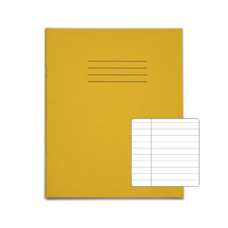 Image of Rhino 8 x 6.5 Exercise Book 48 Page Yellow F8M (Pack of 100)