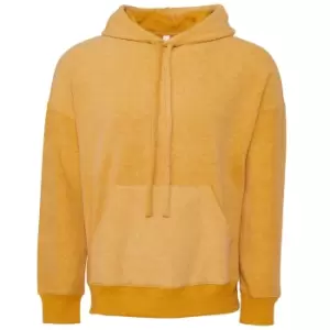 image of Bella + Canvas Unisex Adult Sueded Hoodie (M) (Mustard Yellow Heather)