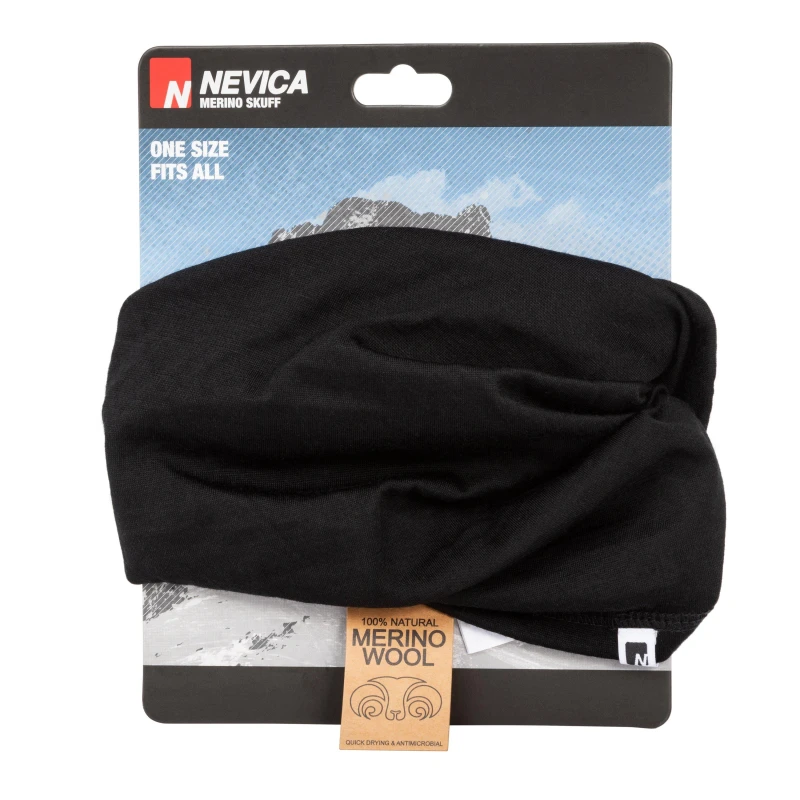 Image of Nevica Merino Skuff Mens - Black Mens