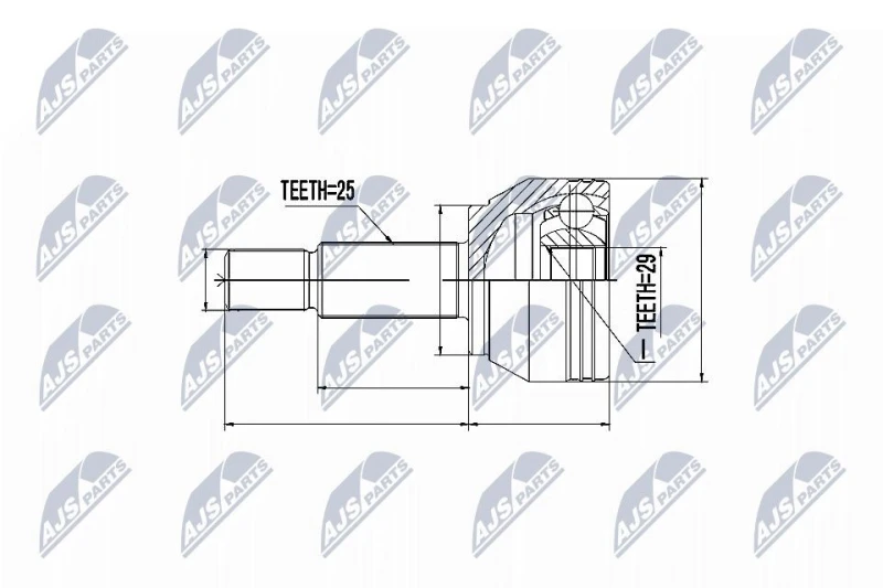 Image of NTY CV joint kit NTY NPZ-MZ-060