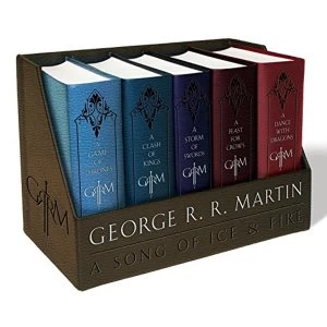 Image of George R. R. Martins Game of Thrones Leather Cloth Box Set by George R R Martin (Paperback / softback, 2015)