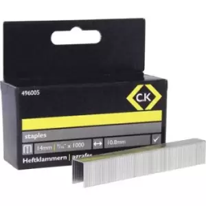 Image of Pocket clamps 1000 pc(s) C.K 496005 Dimensions (L x W) 14mm x 10.5 mm