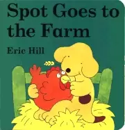Image of spot goes to the farm board book