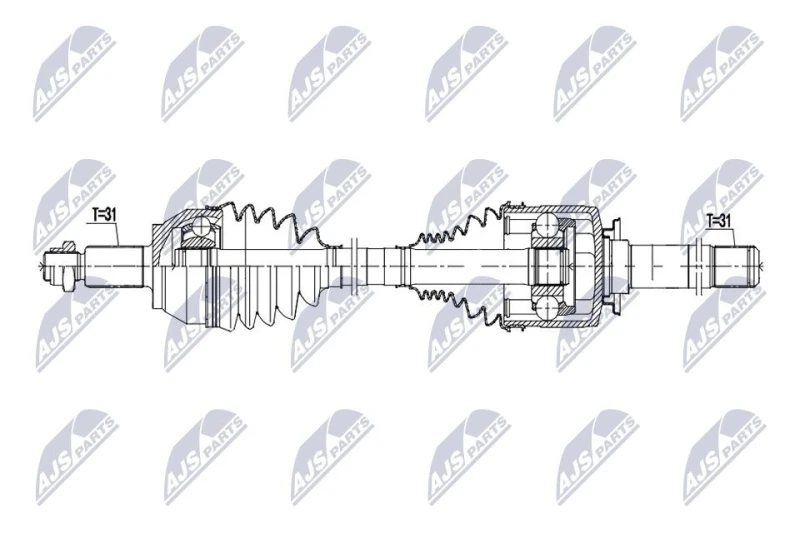 Image of NTY Drive shaft NTY NPW-LR-058