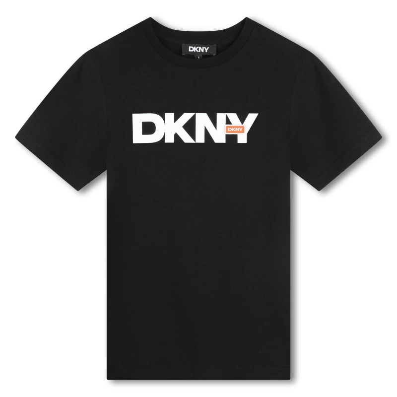 Image of DKNY Logo T-Shirt Juniors - Black One Size
