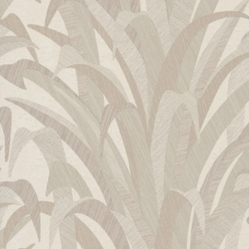 Image of Grandeco Boutique Olivine Grass Leaves Luxury Weight Embossed Wallpaper, Neutral