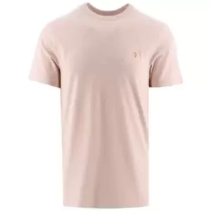 Image of Farah Corinthian Pink Marl Danny T-Shirt